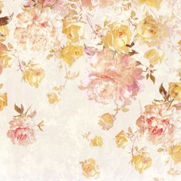Фактурное панно "Blooming Garden" арт.ETD3 003, из коллекции Etude, фабрики Loymina, с изображением роз, обои для спальни